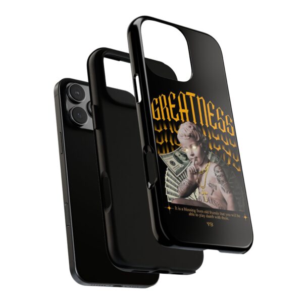 Greatness Phone Case | Tough Cases for Ambitious Individuals | Motivational Phone Cover | Unique Gift Idea | Trendy Accessories - Image 3