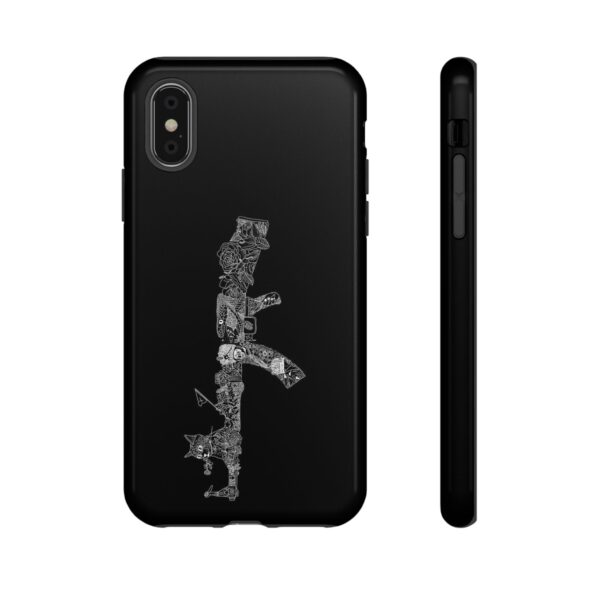 Tough Cases: Cat & Gun Design Phone Case, Unique Animal Art, Stylish Protective Cover, Cool Gift for Cat Lovers, Trendy Tech Accessories - Image 9