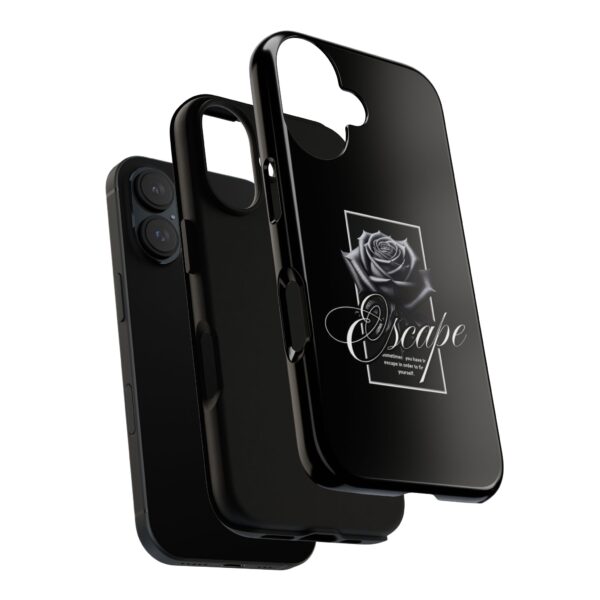 Black Rose Phone Case - Escape Design, Gothic Style, Tough Protection, Gift for Her, Perfect for All Occasions, Aesthetic Accessories - Image 56