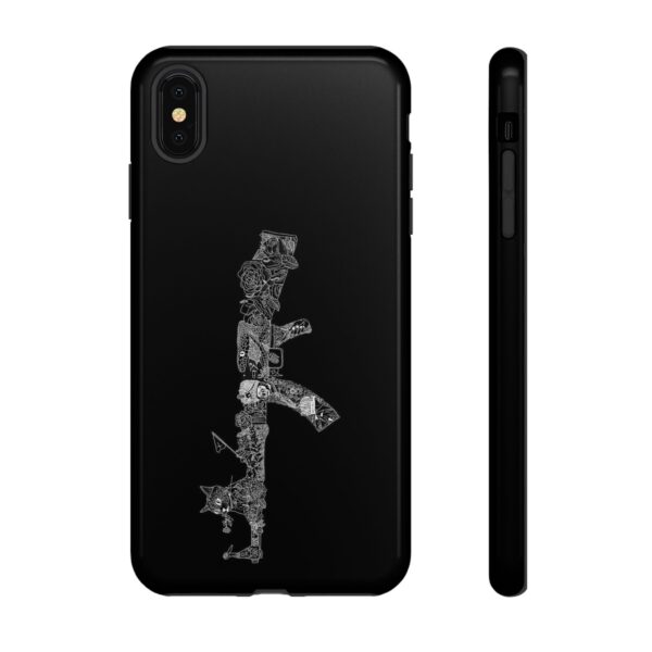 Tough Cases: Cat & Gun Design Phone Case, Unique Animal Art, Stylish Protective Cover, Cool Gift for Cat Lovers, Trendy Tech Accessories - Image 10