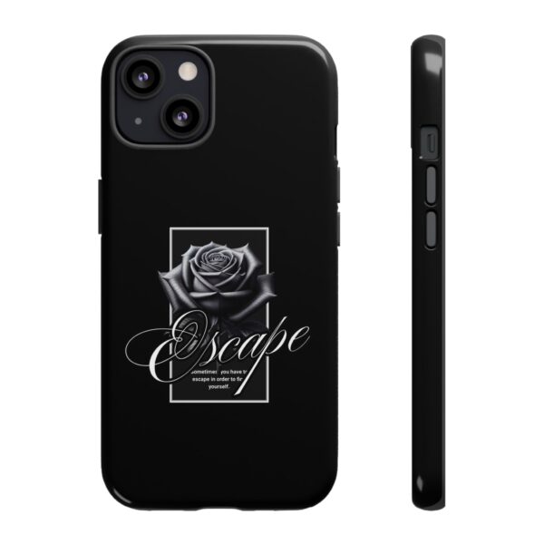 Black Rose Phone Case - Escape Design, Gothic Style, Tough Protection, Gift for Her, Perfect for All Occasions, Aesthetic Accessories - Image 18