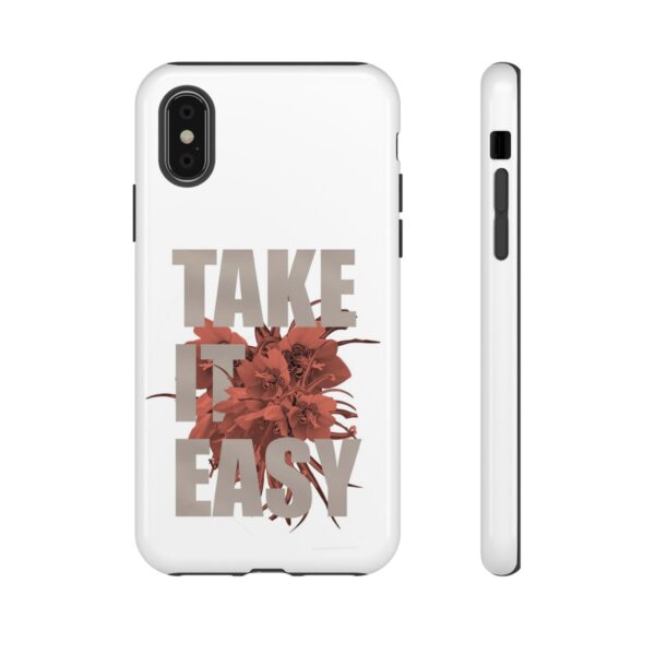 Take It Easy Phone Case, Floral Tough Case, Stress Relief Gift, Relaxation Accessory, Summer Vibes, Self-Care Essentials - Image 9