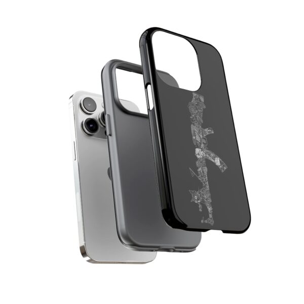 Tough Cases: Cat & Gun Design Phone Case, Unique Animal Art, Stylish Protective Cover, Cool Gift for Cat Lovers, Trendy Tech Accessories - Image 32