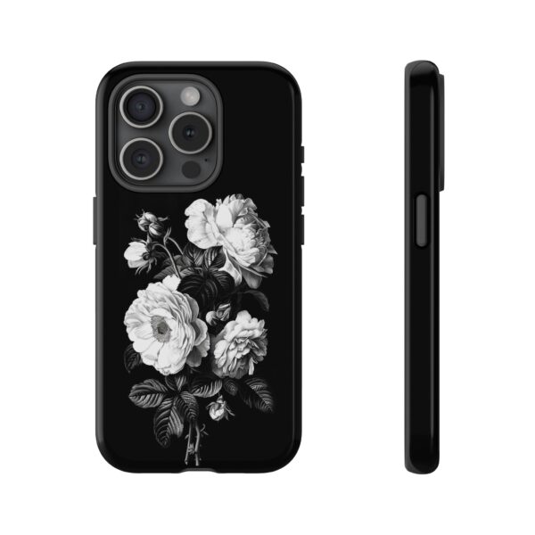 Elegant Floral Phone Case, Tough Cases for Protecting Phones, Black Rose Design, Gifts for Her, Customized Phone Accessories - Image 48