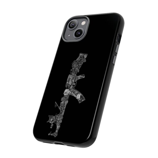 Tough Cases: Cat & Gun Design Phone Case, Unique Animal Art, Stylish Protective Cover, Cool Gift for Cat Lovers, Trendy Tech Accessories - Image 35