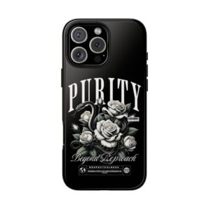 Gothic Phone Case, Edgy Smartphone Cover, Floral Design, Personalized Gift, Unique Accessory