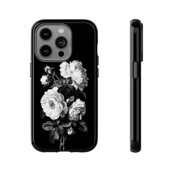 Elegant Floral Phone Case, Tough Cases for Protecting Phones, Black Rose Design, Gifts for Her, Customized Phone Accessories - Image 30