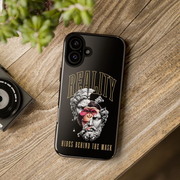 Stylish Phone Case - Reality Hides Behind the Mask, Trendy Gift for Creatives, Ideal for Students & Art Lovers, Unique Mobile [...] - Image 61