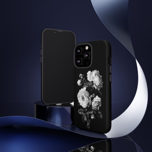 Elegant Floral Phone Case, Tough Cases for Protecting Phones, Black Rose Design, Gifts for Her, Customized Phone Accessories - Image 23