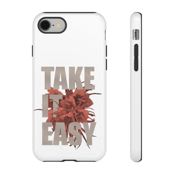 Take It Easy Phone Case, Floral Tough Case, Stress Relief Gift, Relaxation Accessory, Summer Vibes, Self-Care Essentials - Image 5