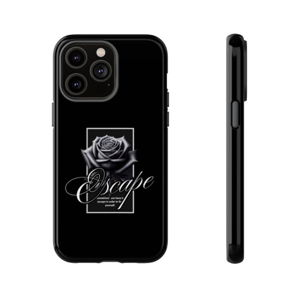 Black Rose Phone Case - Escape Design, Gothic Style, Tough Protection, Gift for Her, Perfect for All Occasions, Aesthetic Accessories - Image 38