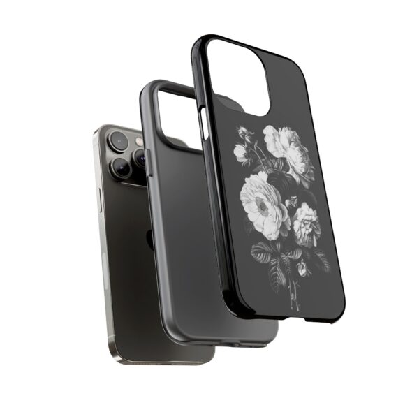 Elegant Floral Phone Case, Tough Cases for Protecting Phones, Black Rose Design, Gifts for Her, Customized Phone Accessories - Image 40