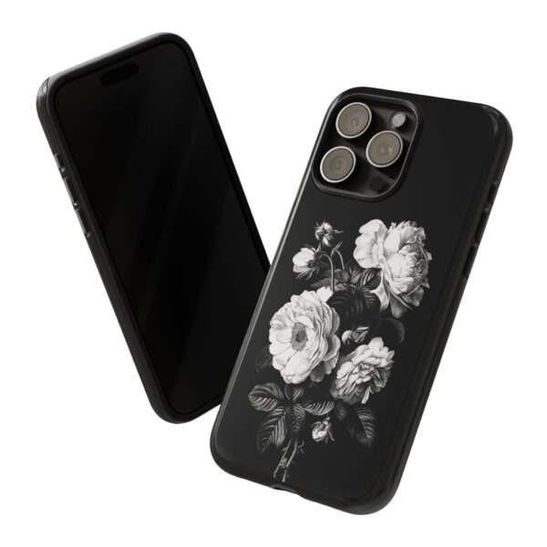 Elegant Floral Phone Case, Tough Cases for Protecting Phones, Black Rose Design, Gifts for Her, Customized Phone Accessories - Image 52