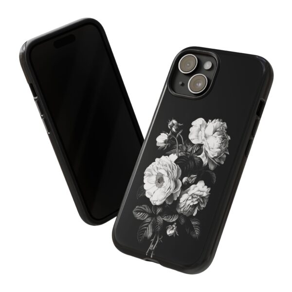 Elegant Floral Phone Case, Tough Cases for Protecting Phones, Black Rose Design, Gifts for Her, Customized Phone Accessories - Image 43