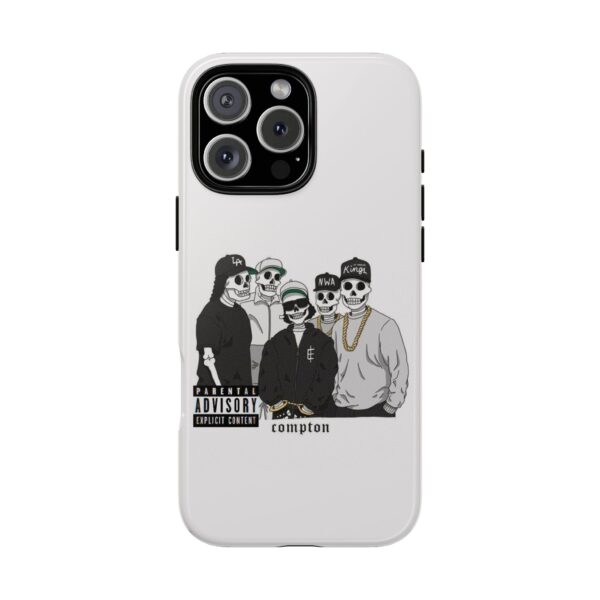 Tough Cases - Urban Skeleton Phone Case, Compton Style Art, Hip Hop Vibe, Unique Gift for Music Lovers, Halloween Decor