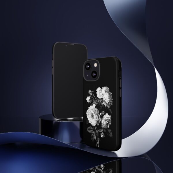 Elegant Floral Phone Case, Tough Cases for Protecting Phones, Black Rose Design, Gifts for Her, Customized Phone Accessories - Image 21