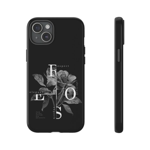 Elegant Floral Phone Case, Tough Case for Protection, Loving Gift for Her, Black Rose Design, Birthday, Mother’s Day, Personalized - Image 45