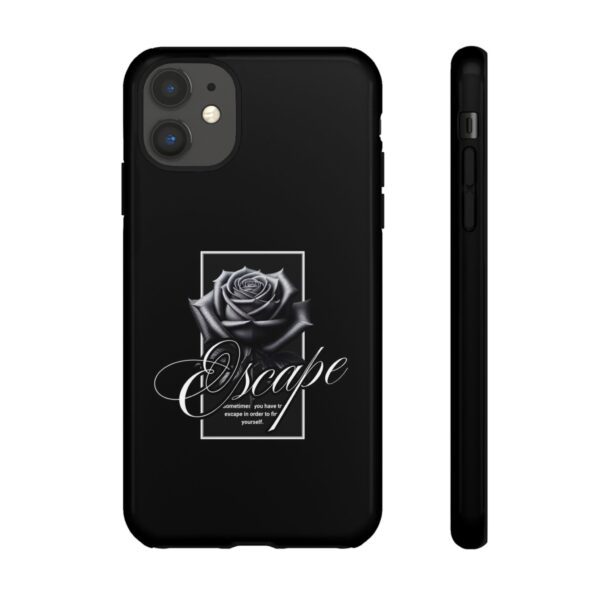 Black Rose Phone Case - Escape Design, Gothic Style, Tough Protection, Gift for Her, Perfect for All Occasions, Aesthetic Accessories - Image 11