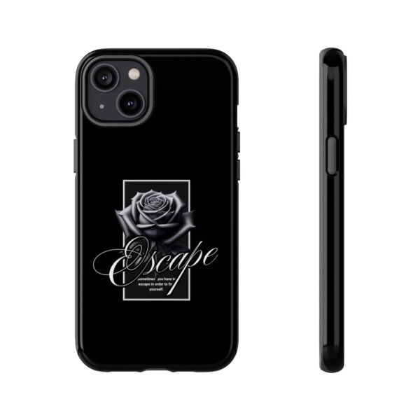 Black Rose Phone Case - Escape Design, Gothic Style, Tough Protection, Gift for Her, Perfect for All Occasions, Aesthetic Accessories - Image 34