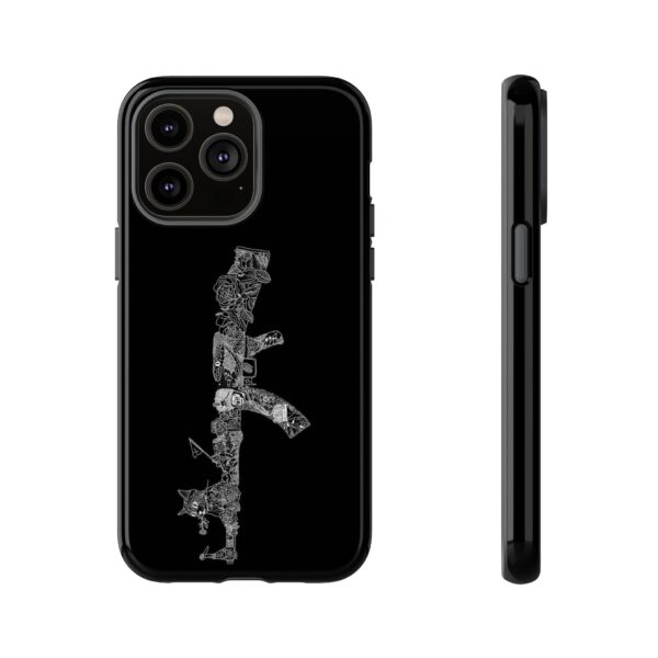 Tough Cases: Cat & Gun Design Phone Case, Unique Animal Art, Stylish Protective Cover, Cool Gift for Cat Lovers, Trendy Tech Accessories - Image 38