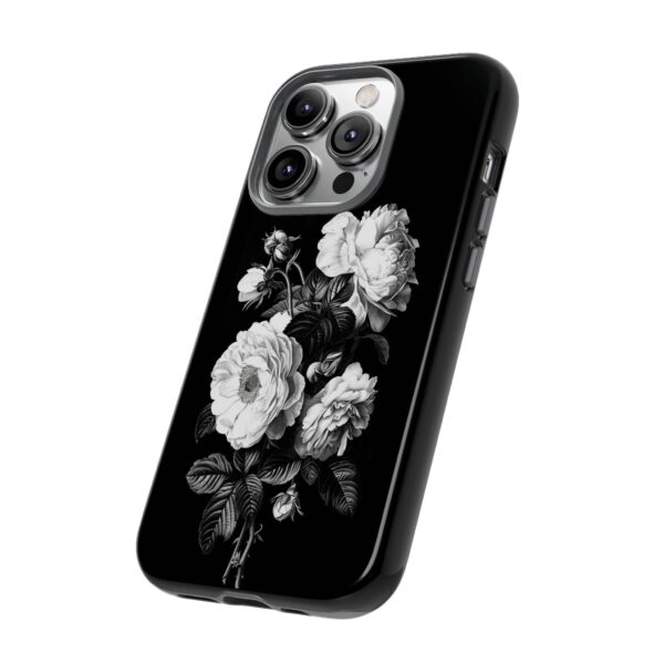 Elegant Floral Phone Case, Tough Cases for Protecting Phones, Black Rose Design, Gifts for Her, Customized Phone Accessories - Image 31