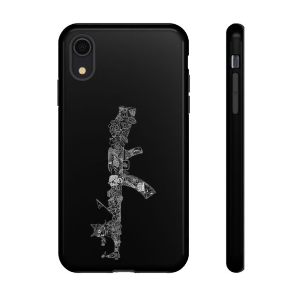 Tough Cases: Cat & Gun Design Phone Case, Unique Animal Art, Stylish Protective Cover, Cool Gift for Cat Lovers, Trendy Tech Accessories - Image 8