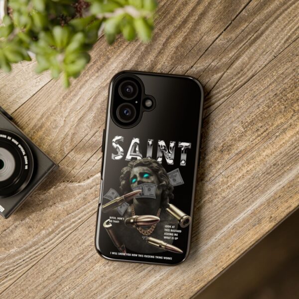 Urban Style Phone Case - Tough Cases, Graffiti Phone Cover, Street Art Design, Saint Inspired Design, Unique Gift for Artists, Stylish [...] - Image 57