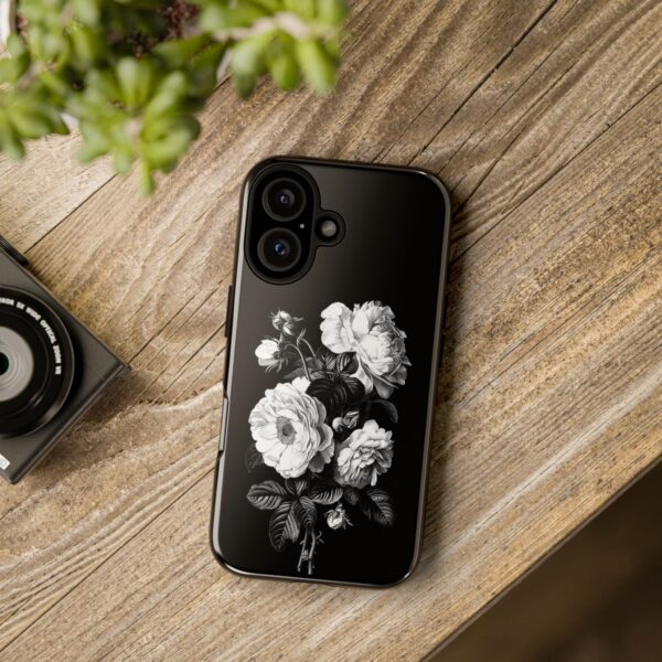 Elegant Floral Phone Case, Tough Cases for Protecting Phones, Black Rose Design, Gifts for Her, Customized Phone Accessories - Image 57