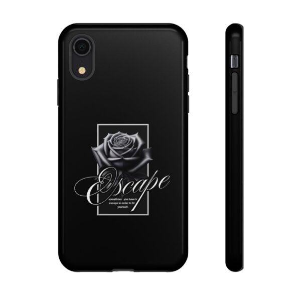 Black Rose Phone Case - Escape Design, Gothic Style, Tough Protection, Gift for Her, Perfect for All Occasions, Aesthetic Accessories - Image 8