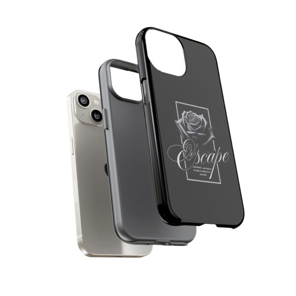 Black Rose Phone Case - Escape Design, Gothic Style, Tough Protection, Gift for Her, Perfect for All Occasions, Aesthetic Accessories - Image 28