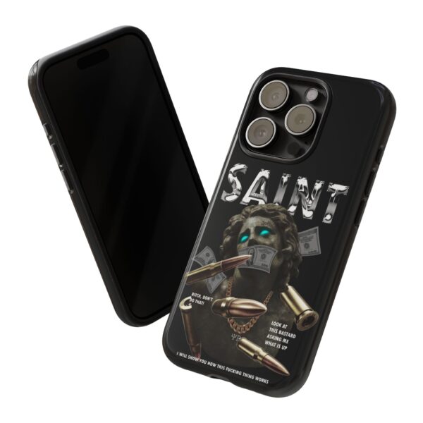 Urban Style Phone Case - Tough Cases, Graffiti Phone Cover, Street Art Design, Saint Inspired Design, Unique Gift for Artists, Stylish [...] - Image 49