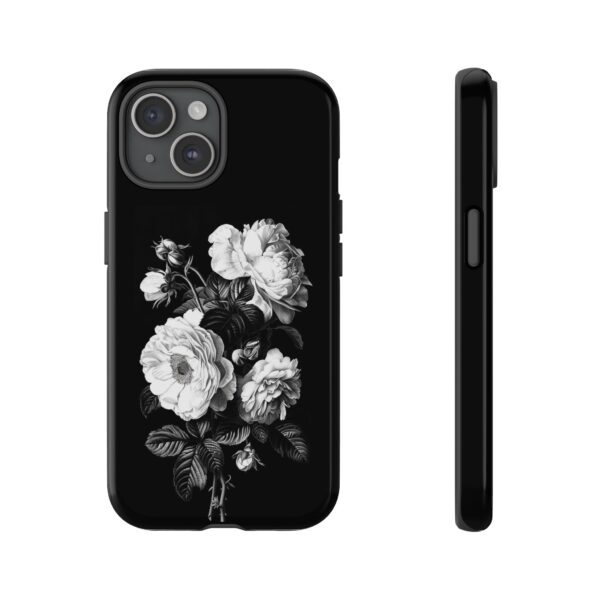 Elegant Floral Phone Case, Tough Cases for Protecting Phones, Black Rose Design, Gifts for Her, Customized Phone Accessories - Image 42