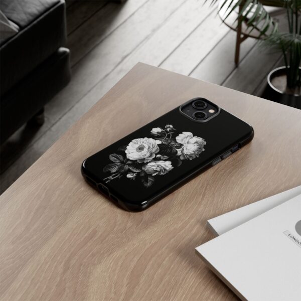 Elegant Floral Phone Case, Tough Cases for Protecting Phones, Black Rose Design, Gifts for Her, Customized Phone Accessories - Image 37