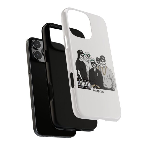 Tough Cases - Urban Skeleton Phone Case, Compton Style Art, Hip Hop Vibe, Unique Gift for Music Lovers, Halloween Decor - Image 3