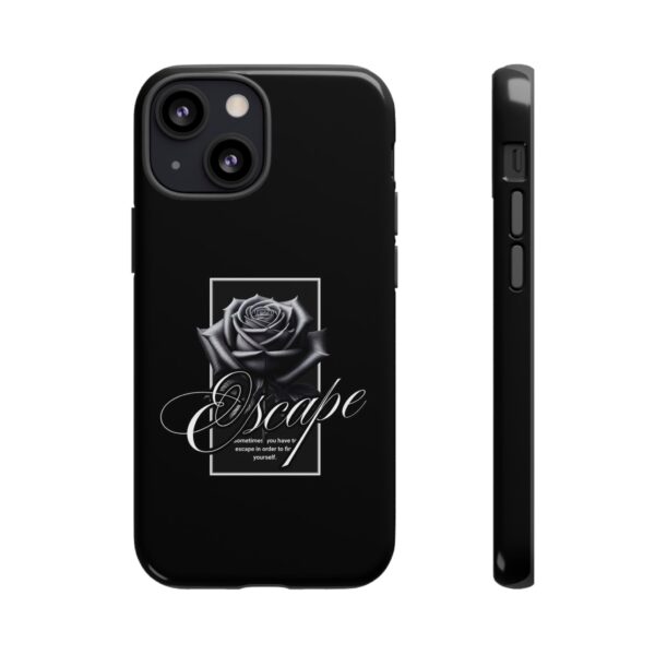 Black Rose Phone Case - Escape Design, Gothic Style, Tough Protection, Gift for Her, Perfect for All Occasions, Aesthetic Accessories - Image 20