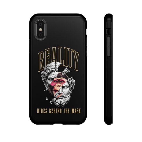 Stylish Phone Case - Reality Hides Behind the Mask, Trendy Gift for Creatives, Ideal for Students & Art Lovers, Unique Mobile [...] - Image 7