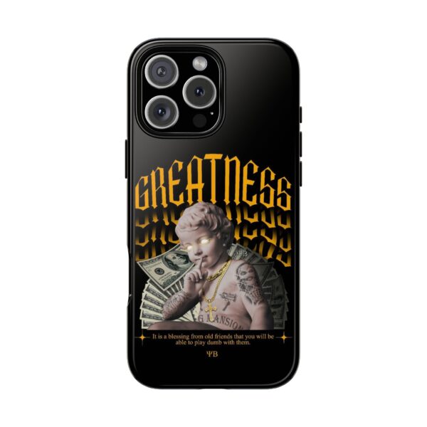 Greatness Phone Case | Tough Cases for Ambitious Individuals | Motivational Phone Cover | Unique Gift Idea | Trendy Accessories