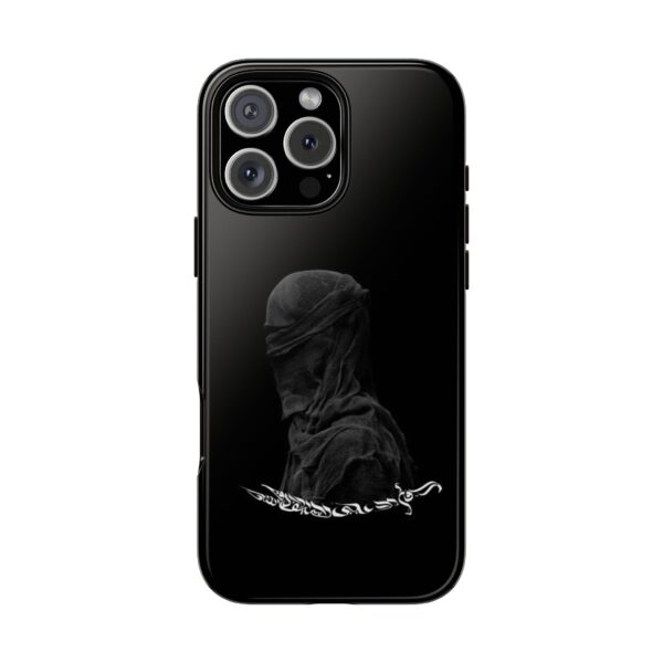 Tough Cases Black Aesthetic Phone Case, Unique Smartphone Cover for Minimalist Style, Gift for Tech Lovers, Modern Art Decor