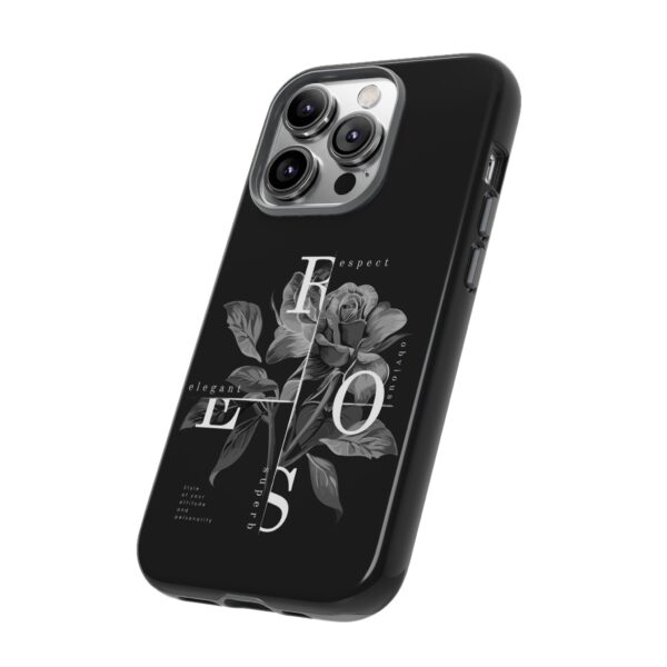 Elegant Floral Phone Case, Tough Case for Protection, Loving Gift for Her, Black Rose Design, Birthday, Mother’s Day, Personalized - Image 31