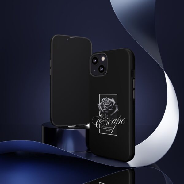 Black Rose Phone Case - Escape Design, Gothic Style, Tough Protection, Gift for Her, Perfect for All Occasions, Aesthetic Accessories - Image 19