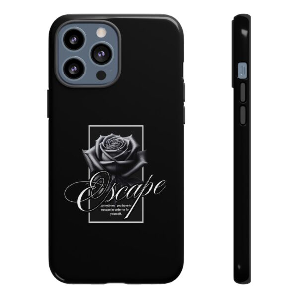 Black Rose Phone Case - Escape Design, Gothic Style, Tough Protection, Gift for Her, Perfect for All Occasions, Aesthetic Accessories - Image 24