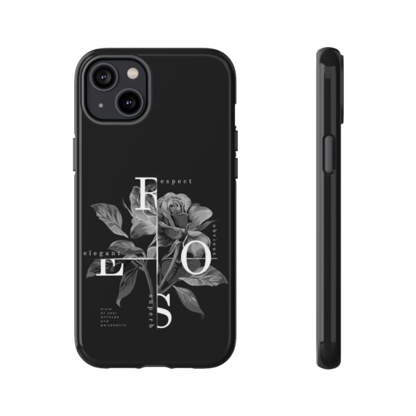 Elegant Floral Phone Case, Tough Case for Protection, Loving Gift for Her, Black Rose Design, Birthday, Mother’s Day, Personalized - Image 34