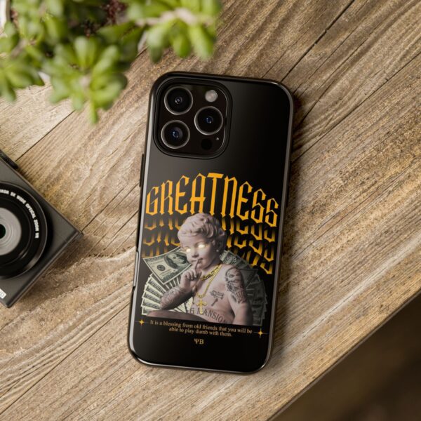 Greatness Phone Case | Tough Cases for Ambitious Individuals | Motivational Phone Cover | Unique Gift Idea | Trendy Accessories - Image 4