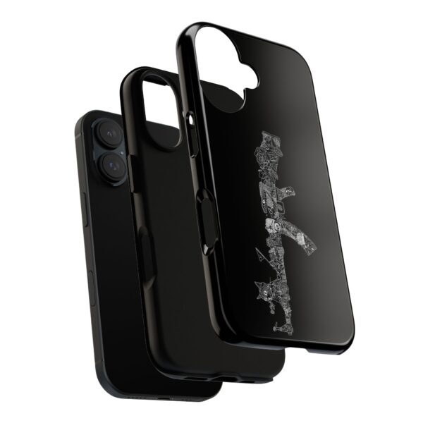Tough Cases: Cat & Gun Design Phone Case, Unique Animal Art, Stylish Protective Cover, Cool Gift for Cat Lovers, Trendy Tech Accessories - Image 56