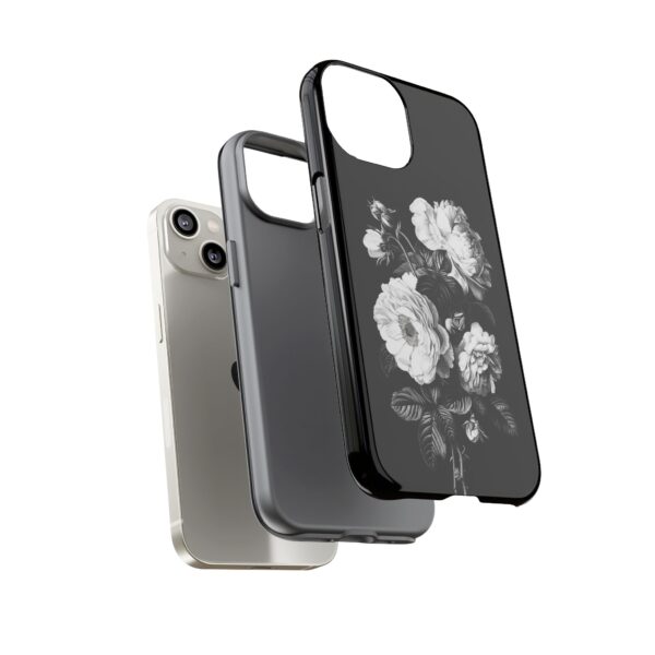Elegant Floral Phone Case, Tough Cases for Protecting Phones, Black Rose Design, Gifts for Her, Customized Phone Accessories - Image 28