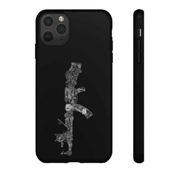 Tough Cases: Cat & Gun Design Phone Case, Unique Animal Art, Stylish Protective Cover, Cool Gift for Cat Lovers, Trendy Tech Accessories - Image 13