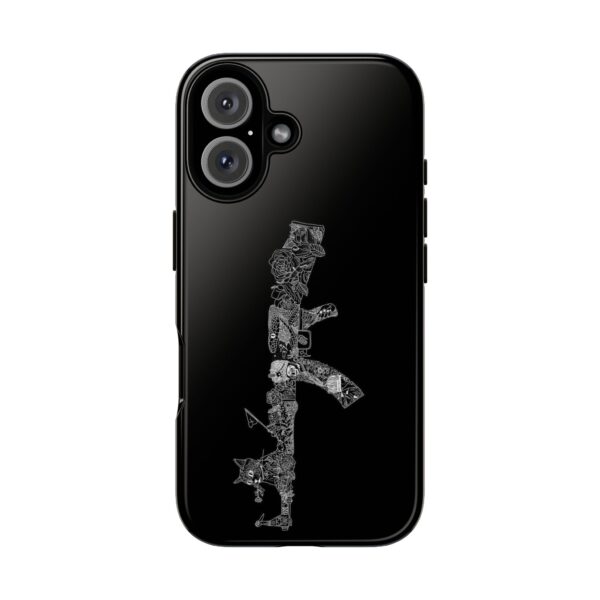Tough Cases: Cat & Gun Design Phone Case, Unique Animal Art, Stylish Protective Cover, Cool Gift for Cat Lovers, Trendy Tech Accessories - Image 54