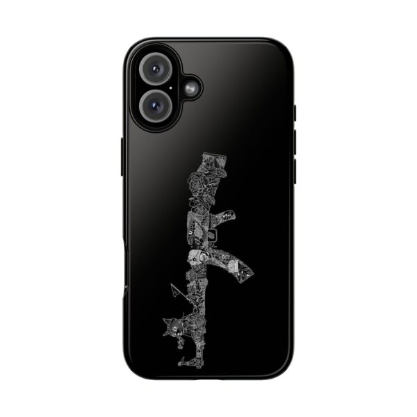 Tough Cases: Cat & Gun Design Phone Case, Unique Animal Art, Stylish Protective Cover, Cool Gift for Cat Lovers, Trendy Tech Accessories - Image 58