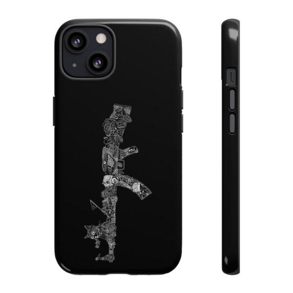 Tough Cases: Cat & Gun Design Phone Case, Unique Animal Art, Stylish Protective Cover, Cool Gift for Cat Lovers, Trendy Tech Accessories - Image 18
