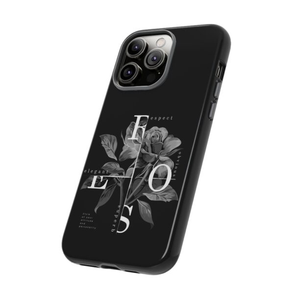 Elegant Floral Phone Case, Tough Case for Protection, Loving Gift for Her, Black Rose Design, Birthday, Mother’s Day, Personalized - Image 39